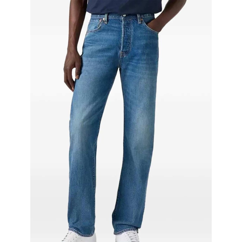 NWT Levi's 501 Curve Jeans Men's 33x30 Blue Denim Stretch Straight Leg